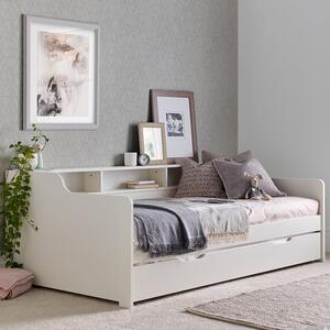 Tyson Wooden Guest Bed With Trundle In White