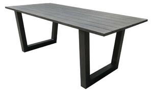 Vernal Aluminium Garden Dining Table In Grey