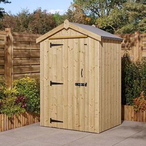 Hidalgo Small Wooden Garden Heritage Shed With 1 Door In Natural