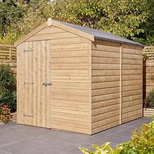 Schijndel Large Wooden Garden Apex Shed With 1 Door In Natural