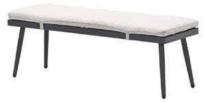 Belgrade Aluminium Garden Seating Bench With Cushion In Sand