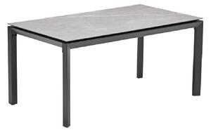 Draper Small Stone Rectangular Garden Dining Table In Grey