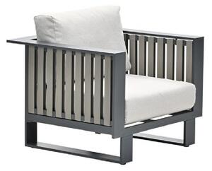 Belgrade Aluminium Garden Lounge Chair With Cushion In Sand