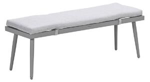 Barrie Aluminium Garden Seating Bench With Cushion In Taupe
