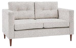 Wantagh Fabric 2 Seater Sofa With Oak Legs In Light Grey