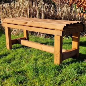 Vail Wooden Garden Backless Bench In Natural