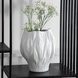 Findlay Large Ceramic Clay Vase In Matt White