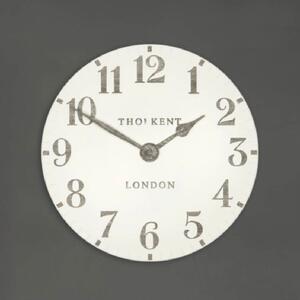 Chantilly Medium Metal Mantel Clock In Limestone