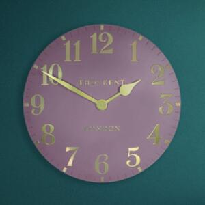 Chantilly Medium Metal Mantel Clock In Blush Pink