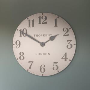 Chantilly Large Metal Mantel Clock In Shy Pink