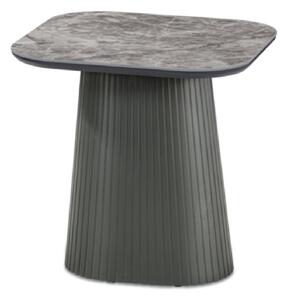 Bedford Sintered Stone End Table In Grey