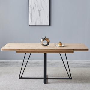 Charlotte Wooden Extending Dining Table In Oak