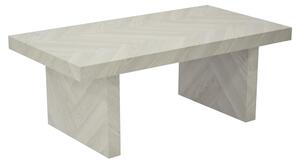 Coralville Wooden Rectangular Coffee Table In Herringbone Light