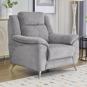 Mankato Fabric 1 Seater Sofa In Ash