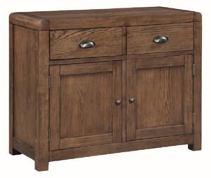 Ontario Wooden Sideboard With 2 Doors 2 Drawers In Dark Oak