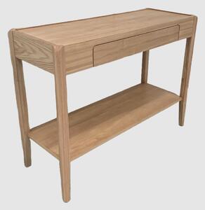Adrian Wooden Rectangular Console Table With 1 Drawer In Natural