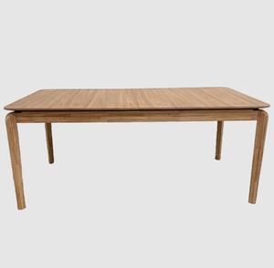 Adrian Wooden Rectangular Extending Dining Table In Natural