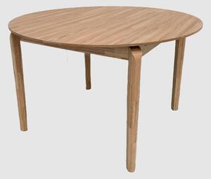 Adrian Wooden Round Extending Dining Table In Natural
