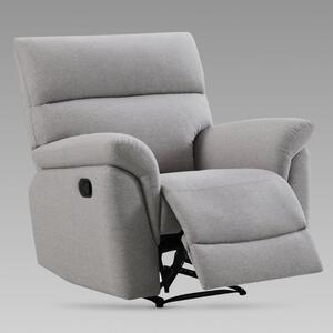 Payson Fabric Recliner 1 Seater Sofa In Ash