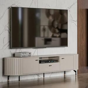 Zurich Wooden TV Stand With 2 Doors 1 Drawer In Cashmere
