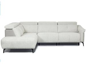 Thorndale Fabric Left Handed Corner Sofa Suite In Light Grey