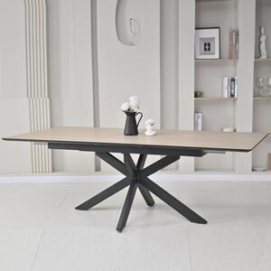 Irmo Small Wooden Extending Dining Table In Dune Oak