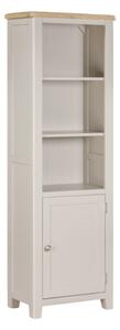 Waldorf Wooden Bookcase With 1 Door In Oak And White