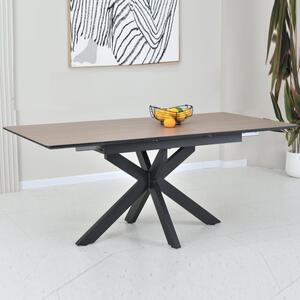 Irmo Large Wooden Extending Dining Table In Ashen Oak