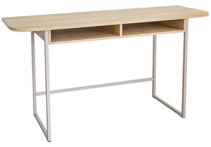 Deridder Wooden Rectangular Console Table In Oak