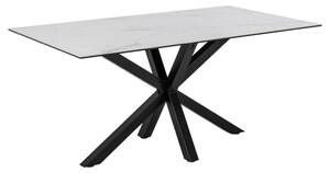 Hyeres Medium Ceramic Dining Table In White Akranes