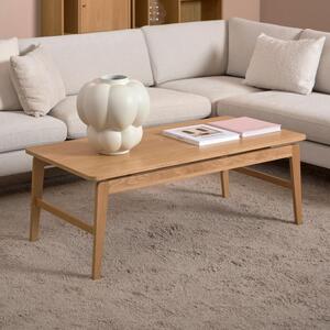 Exeter Wooden Rectangular Coffee Table In Oak