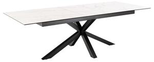 Hyeres Large Ceramic Extending Dining Table In White Akranes