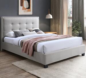 Galena Fabric King Size Bed In Bolero Natural