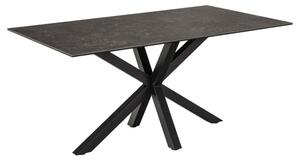 Hyeres Medium Ceramic Dining Table In Black Fairbanks