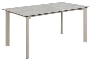 Papillion Ceramic Rectangular Dining Table In Grey Anista