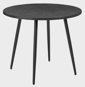 Hobart Wooden Round Dining Table In Black