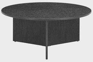 Novato Wooden Round Coffee Table In Black