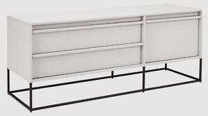 Albany Wooden Storage Cabinet With 3 Drawers In Stone