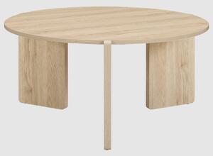 Halifax Wooden Round Coffee Table In Oak
