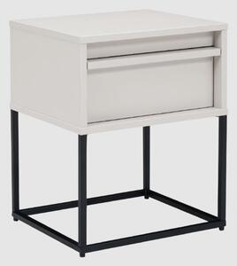 Albany Wooden Bedside Cabinet With 1 Drawer In Stone