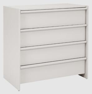 Albany Wooden Chest Of 4 Drawers In Stone