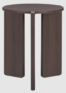 Halifax Wooden Round Side Table In Espresso