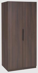 Lucca Wooden Wardrobe With 2 Doors In Espresso