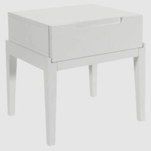 Orillia Wooden Bedside Cabinet With 1 Drawer In White