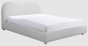 Wayne Fabric Double Bed In Natural Weave