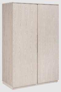 Wichita Wooden Wardrobe With 2 Doors In White Wash Oak
