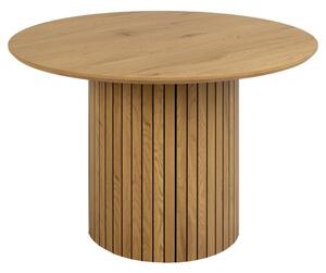 Yucaipa Wooden Round Dining Table In Matt Wild Oak