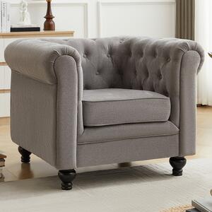 Hertford Fabric 1 Seater Sofa In Grey