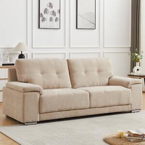 Kensington Fabric 3 Seater Sofa In Stone