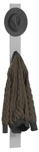 Silvis Vertical Wooden Hallway Coat Hanger In Grey